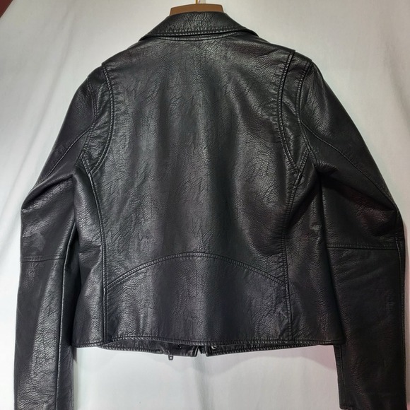 Blank NYC Moto Jacket Women's Medium Vegan Faux Leather - Picture 3 of 9